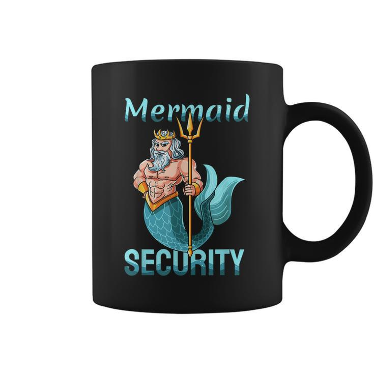 Mermaid Security | Gift For Grandpa Dad Brother Men  Coffee Mug