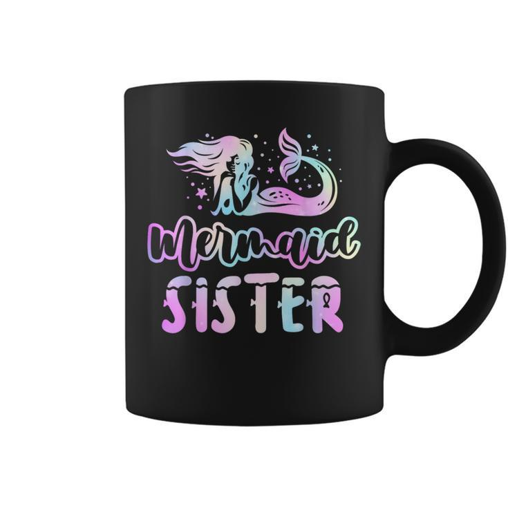 Mermaid Sister Cute Funny Matching Mermaid Birthday Party Gifts For Sister Funny Gifts Coffee Mug