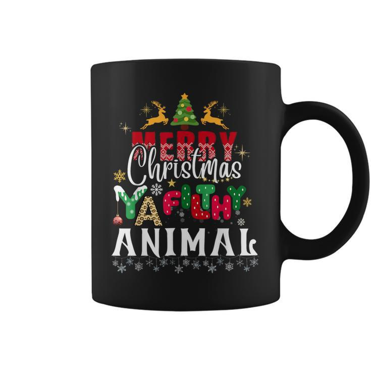 Merry Christmas Animal Filthy Ya Xmas Pajama Men Coffee Mug