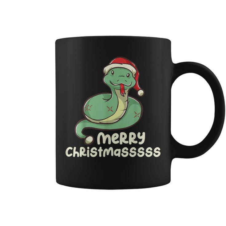 Merry Christmasss Snake Serpent Ugly Christmas Sweater Coffee Mug