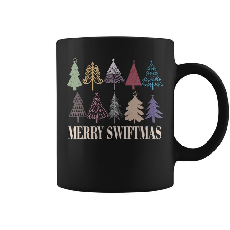 Merry Swiftmas Christmas Trees Xmas Holiday Pajamas Retro Coffee Mug