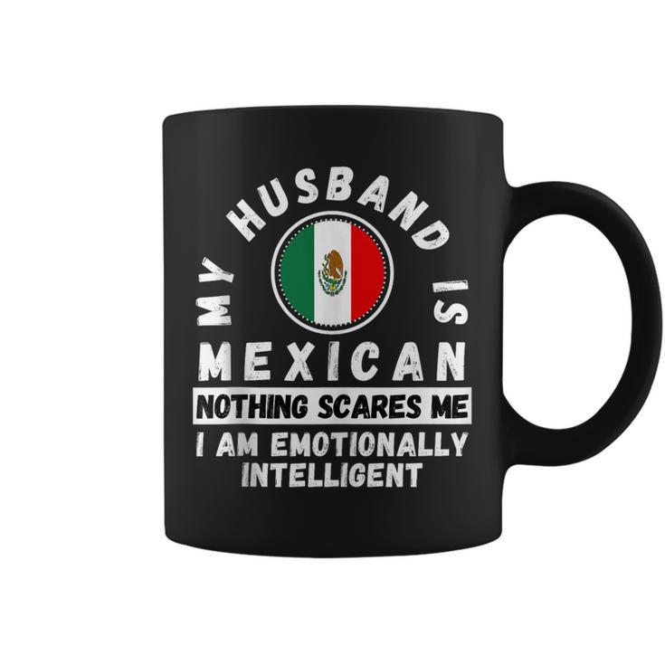 Mexican Husband Mexico Heritage Flag Funny Design For Wife  Gift For Women Coffee Mug