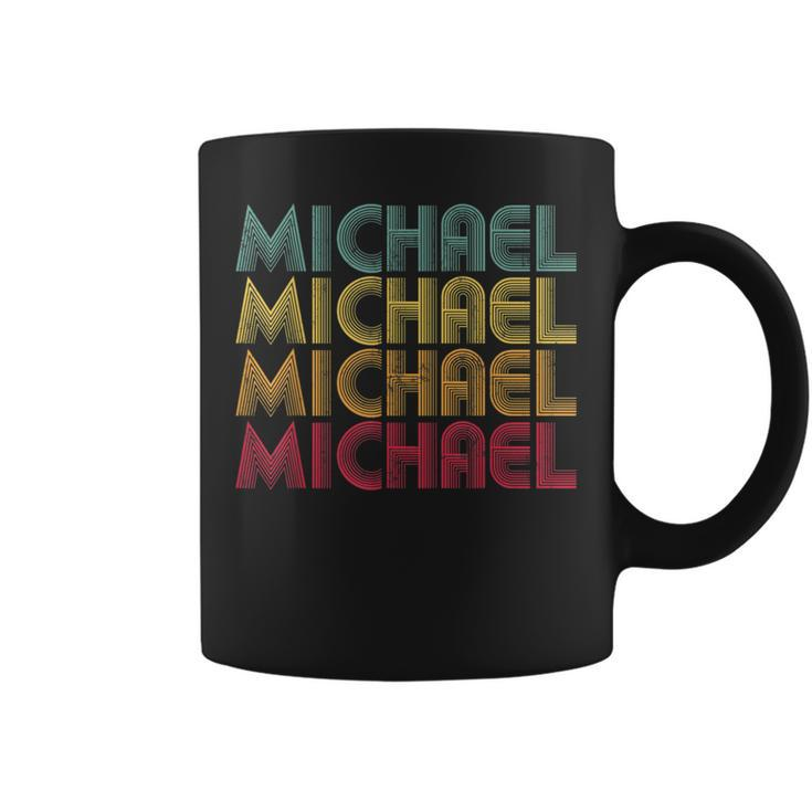 Michael Name  Vintage Retro 70S 80S Personalized Gift Coffee Mug