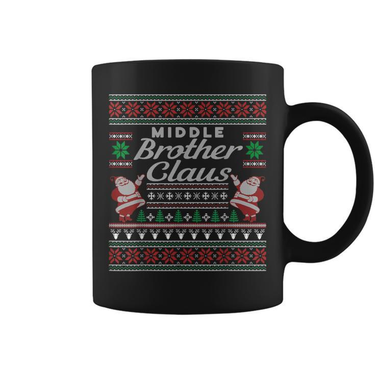 Middle Brother Claus Ugly Christmas Sweater Pajamas Coffee Mug