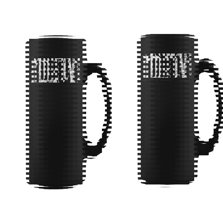 Middletown Vintage White Script Apparel Coffee Mug