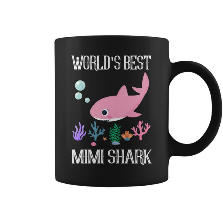 Mimi Grandma Gift Worlds Best Mimi Shark Coffee Mug