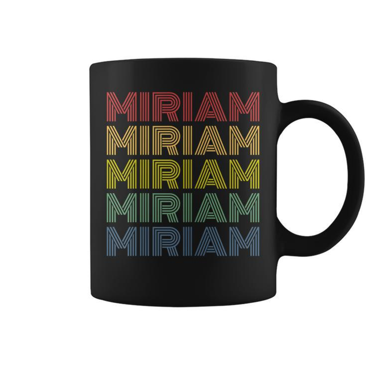 Miriam Personalized Name Retro 70S Vintage Coffee Mug