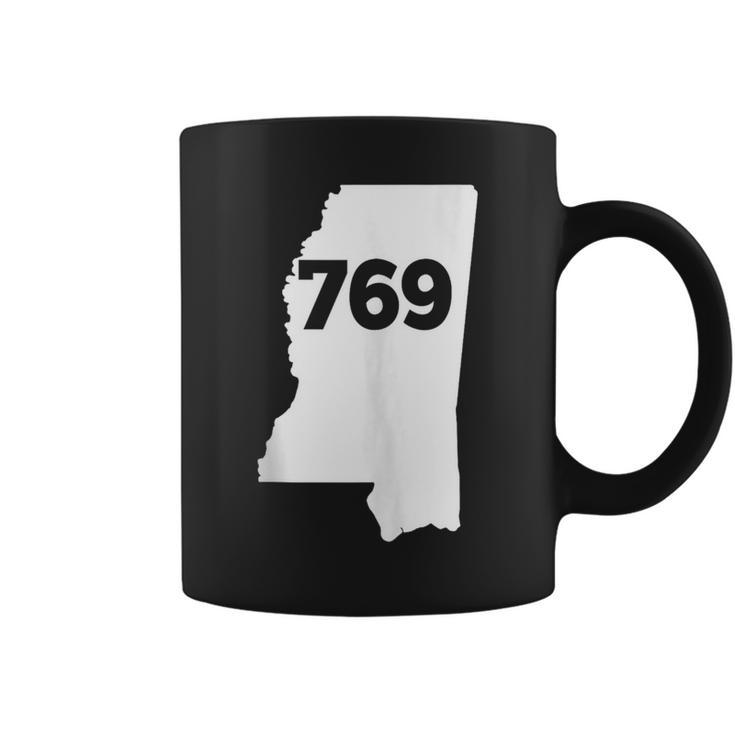 Mississippi 769 Area Code Coffee Mug
