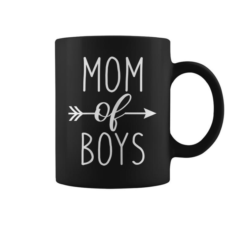 Mom Of 1 2 3 Boys ArrowCute Mama Coffee Mug