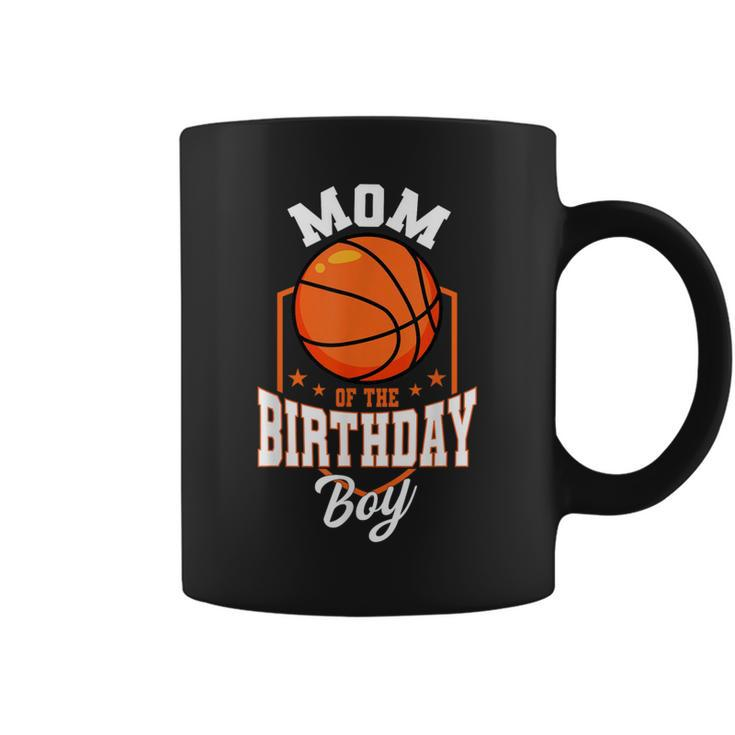Mom Of The Birthday Boy Basketball Theme Bday Party Coffee Mug