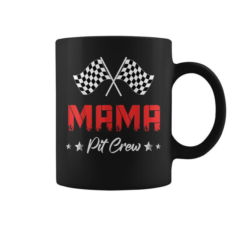 Mom Car Racing Birthday Party Family Matching Mama Pit Crew Gifts For Mom Funny Gifts Coffee Mug