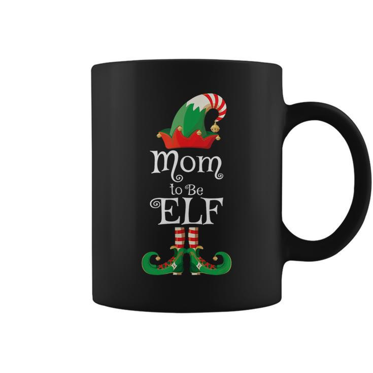 Mom To Be Elf Christmas Pregnancy Announcement Coffee Mug
