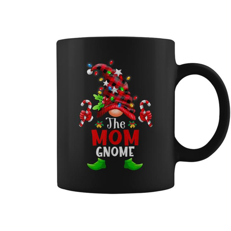 Mom Gnome Christmas Buffalo Plaid Family Gnomes Matching Pjs Coffee Mug