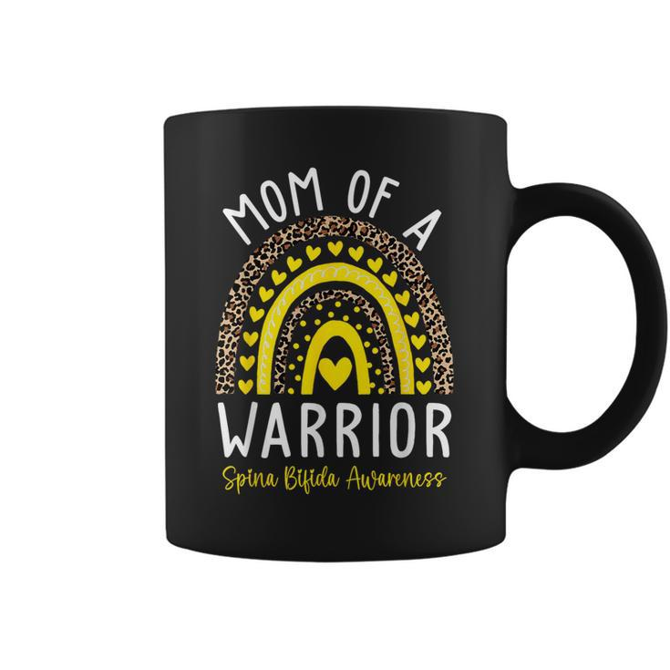 Mom Of A Warrior We Wear Yellow Spina Bifida Awareness Month Coffee Mug