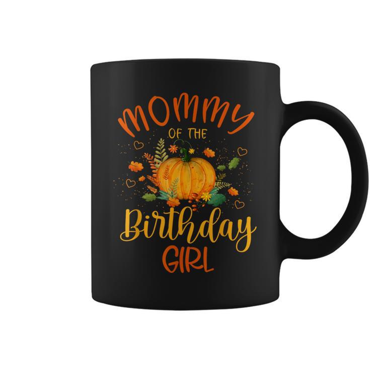 Mommy Of The Birthday Girl Pumpkin Themed Mother Mom Coffee Mug