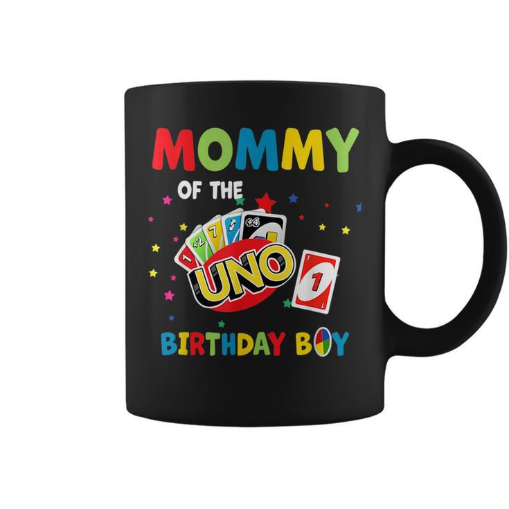 Mommy Of The Uno Birthday Boy Uno Birthday Boy  Coffee Mug