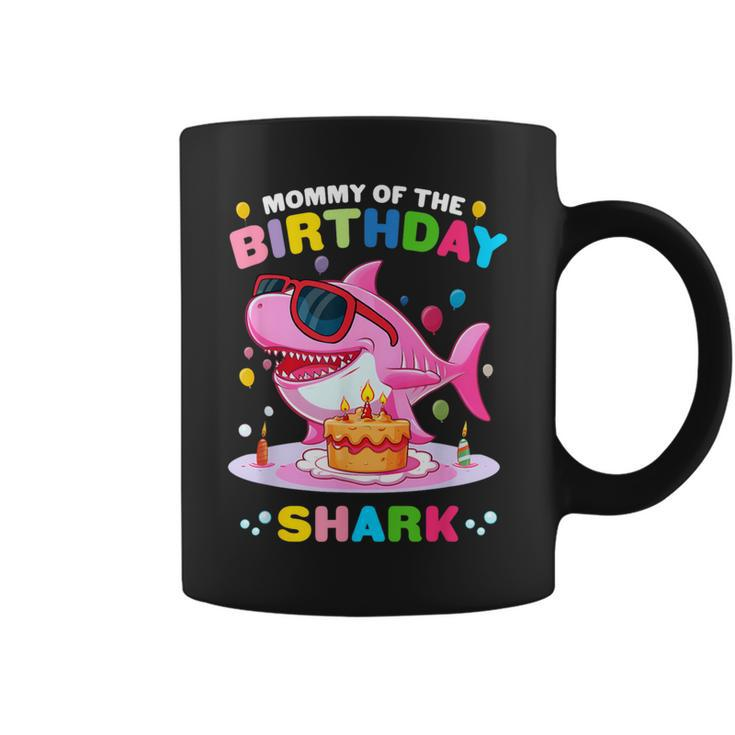 Mommy Of The Shark Birthday Mom Matching Family Coffee Mug