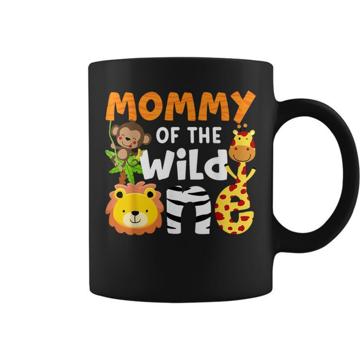 Mommy Of The Wild One Zoo Theme Bday Safari Jungle Animals Coffee Mug
