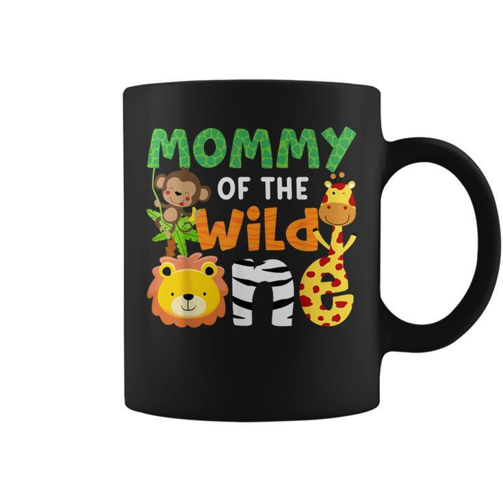 Mommy Of The Wild One Zoo Theme Bday Safari Jungle Animals Coffee Mug