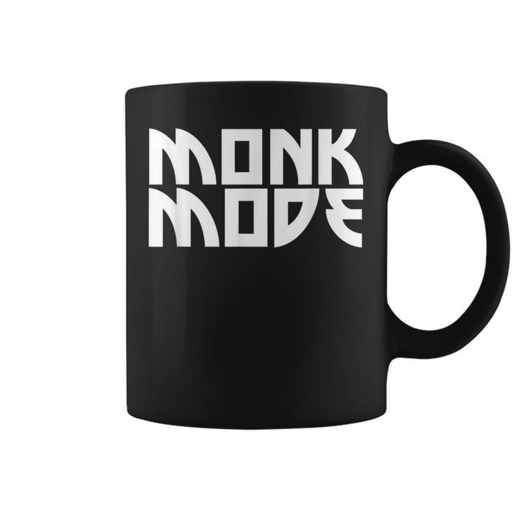 Monk Mode Buddhist Religion Meditation Novelty Quote Coffee Mug
