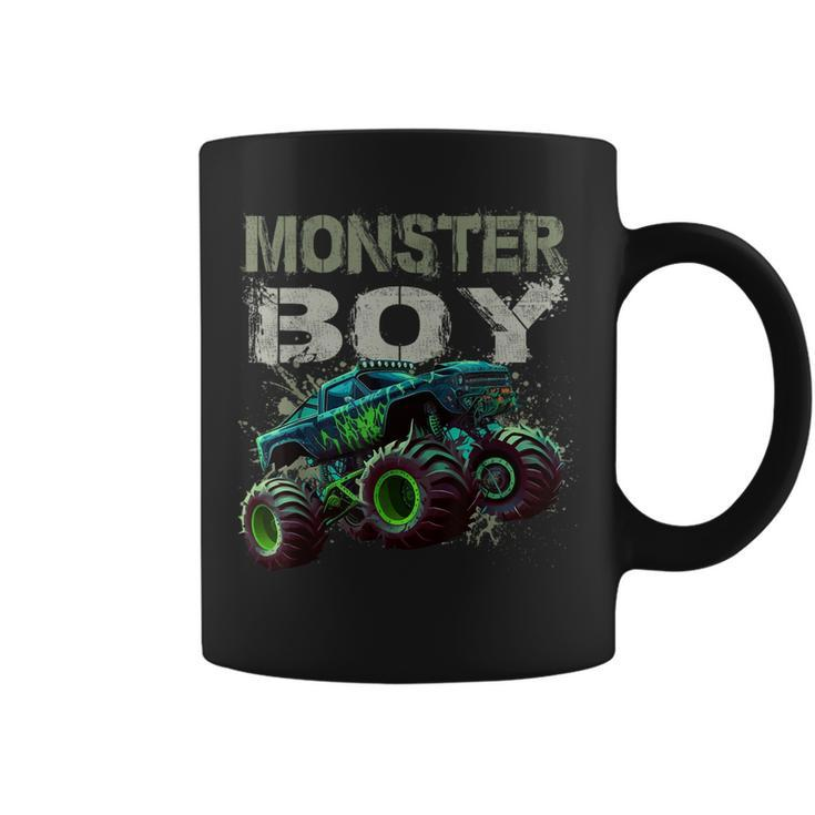 Monster Truck Boy Family Matching Monster Truck Lovers Coffee Mug