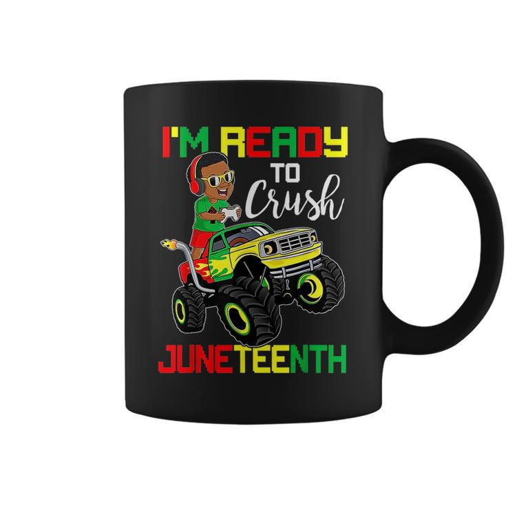 Monster Truck Im Ready To Crush Junenth Gamer Boys Kids Coffee Mug