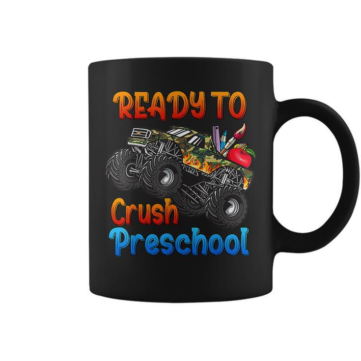 Monster Truck Back To School I'm Ready To Crush Preschool Coffee Mug
