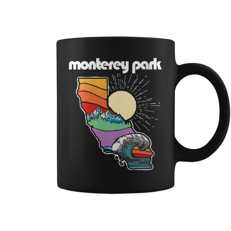 Monterey Park California Outdoors Retro Nature Graphic Coffee Mug