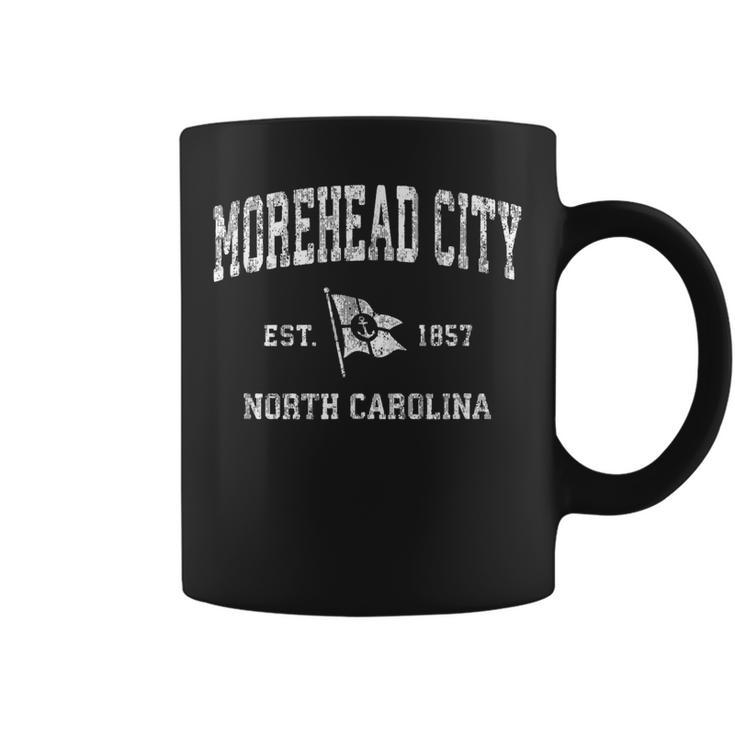 Morehead City North Carolina Nc Vintage Boat Anchor Flag  Coffee Mug