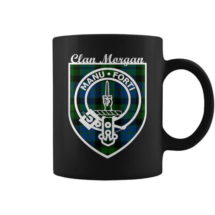 Morgan Surname Last Name Scottish Clan Tartan Badge Crest Funny Last Name Designs Funny Gifts Coffee Mug