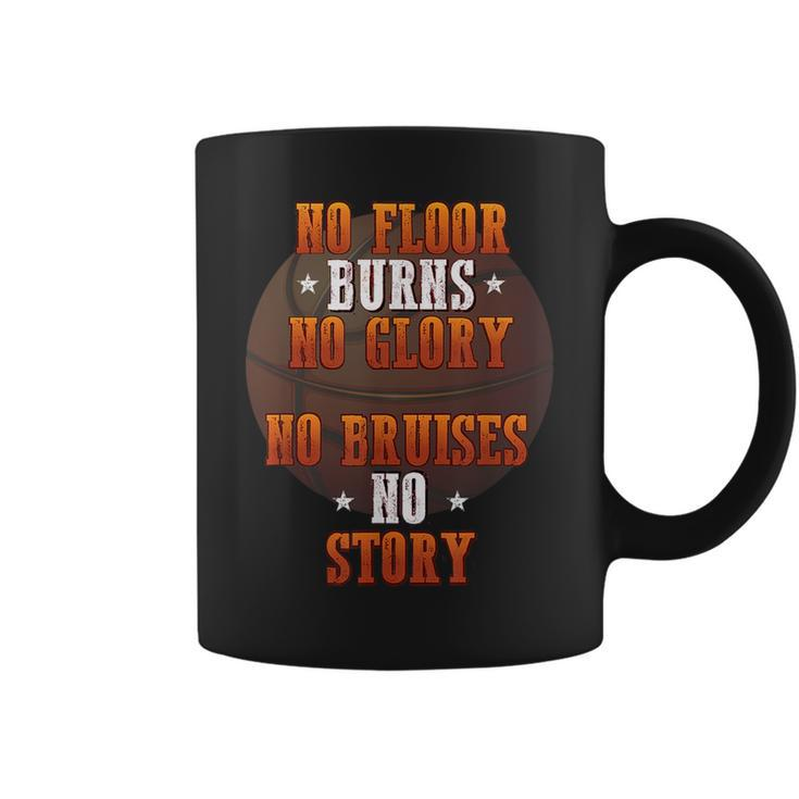 Motivational Basketball  - No Floor Burns No Glory Coffee Mug