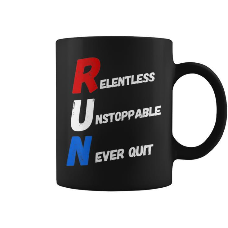 Motivational Running Training Acronym Workout Gym Quote  Coffee Mug