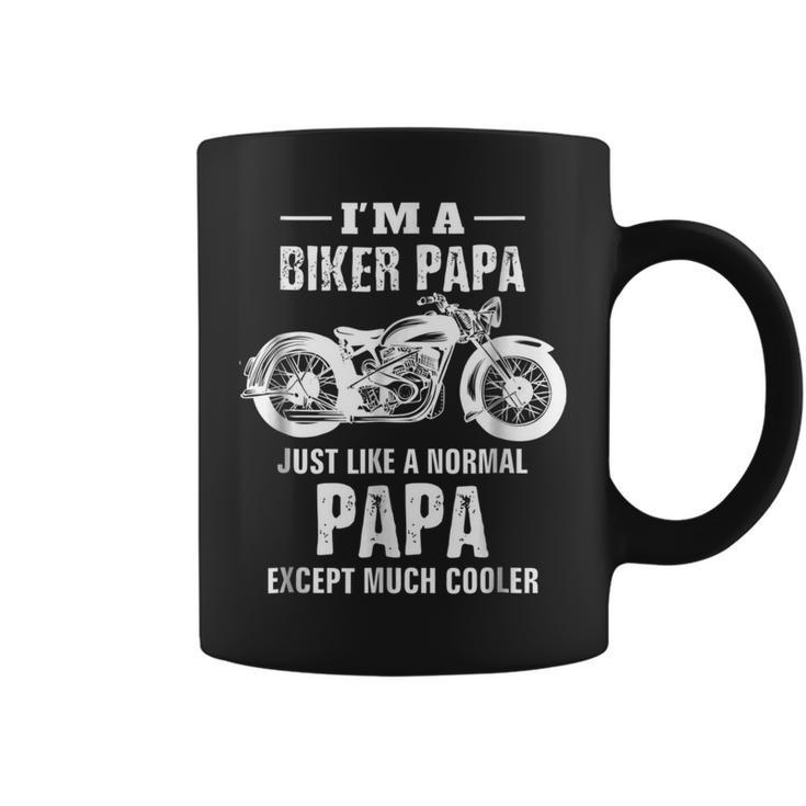 Motorcycle  Biker Papa Bike  Men Dad Grandpa Gifts Coffee Mug