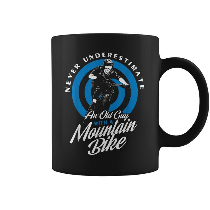 Mountain Bike Never Underestimate An Old Man Coffee Mug
