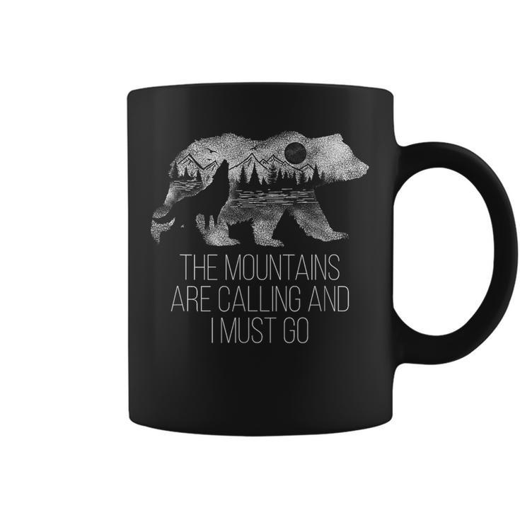 The Mountains Are Calling And I Must Go Camping Gift  Coffee Mug