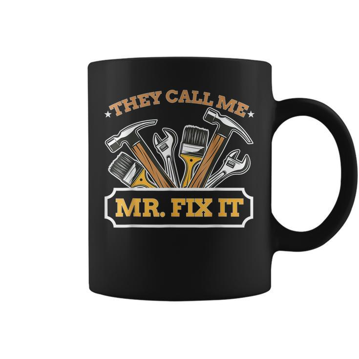 Mr Fix It Dad Handyman Handy Dad Mechanic Fathers Day  Gift For Women Coffee Mug