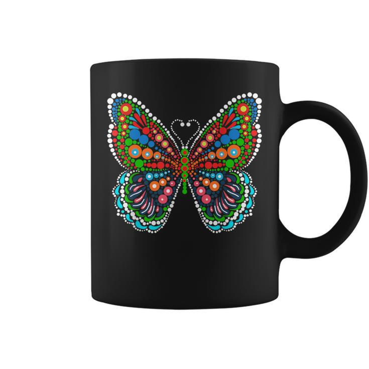 Multicolor Polka Dot Butterfly International Dot Day Coffee Mug