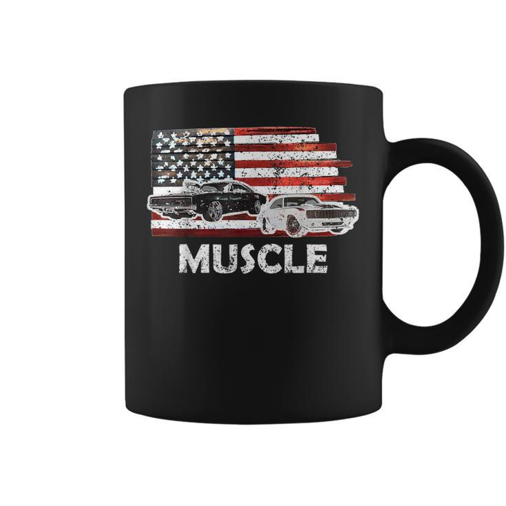 Muscle Car Lover American Flag 4Th Of July  Independence Coffee Mug