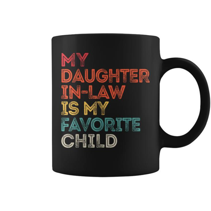 My Daughter Inlaw Is My Favorite Child Vintage Retro Father Coffee Mug