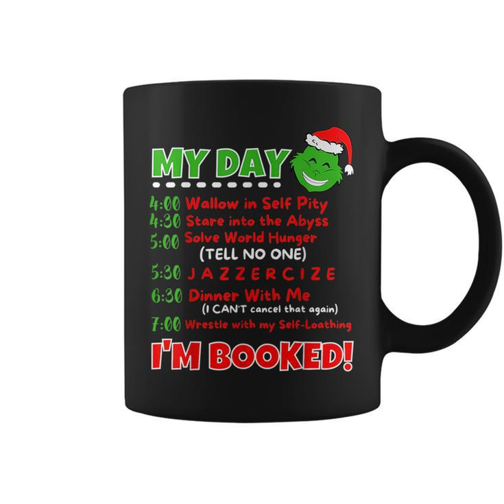 My Day Schedule I’M Booked Christmas Sweater Christmas 2021  Coffee Mug
