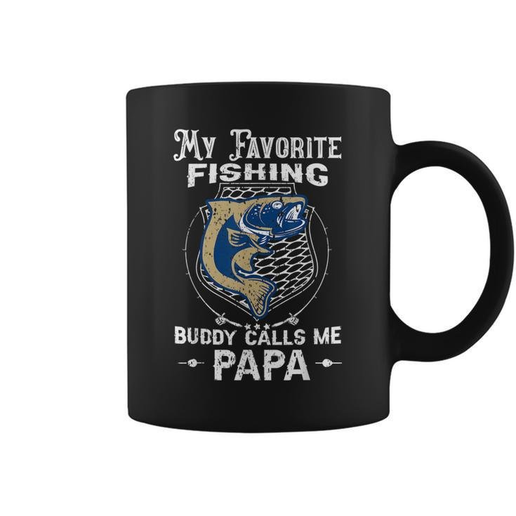 My Favorite Fishing Buddy Calls Me Papa Fish Father Day  Coffee Mug