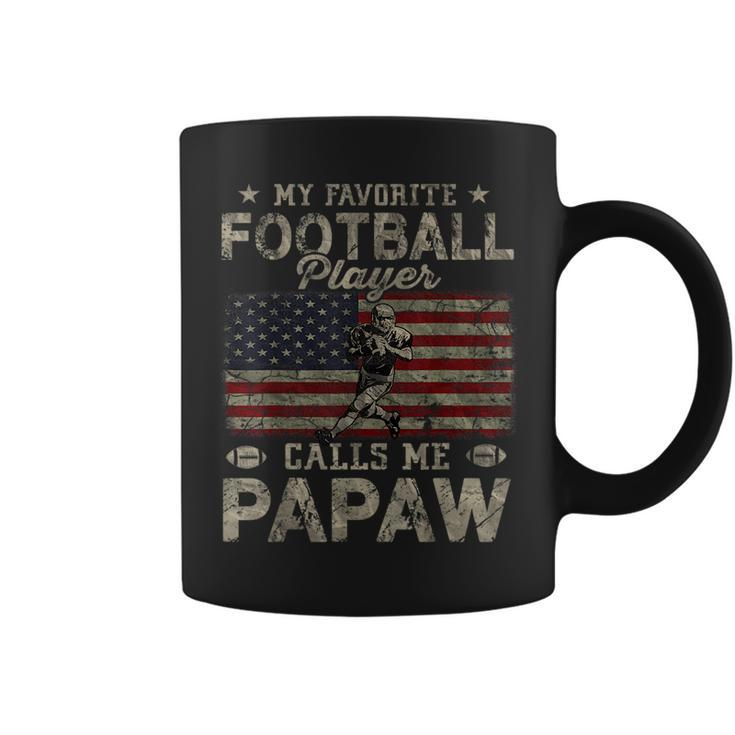 My Favorite Football Player Calls Me Papaw Fathers Day  Coffee Mug