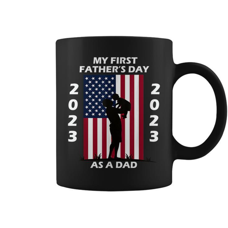 My First Dads Day As A Father New Baby 2023 Fathers Day Coffee Mug