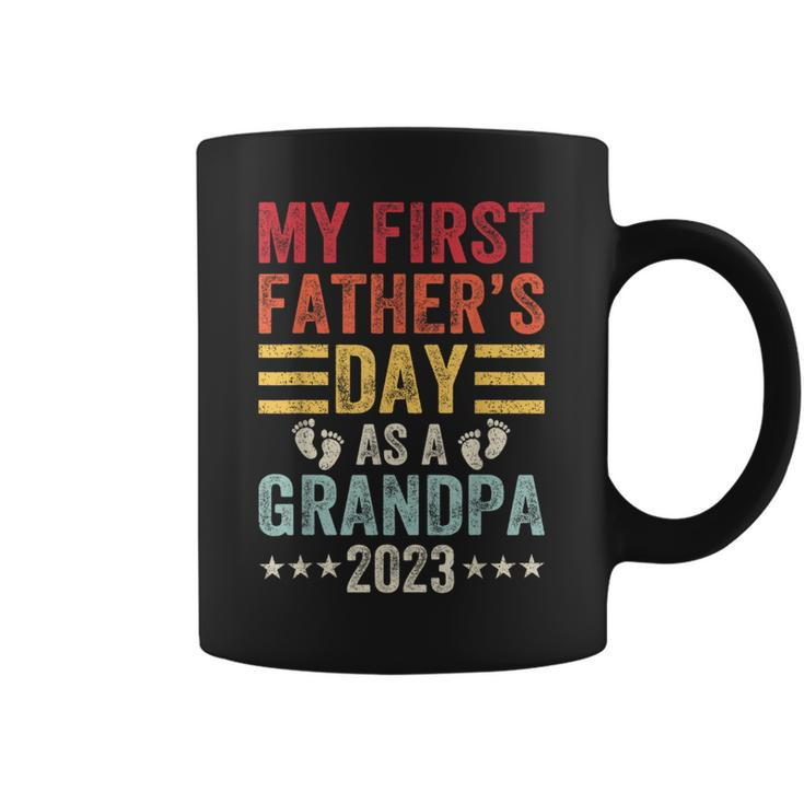 My First Fathers Day As A Grandpa Grandfather Fathers Day  Coffee Mug