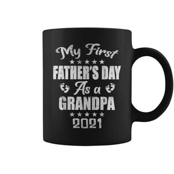 My First Fathers Day As A Grandpa New Baby Announcement  Gift For Mens Coffee Mug