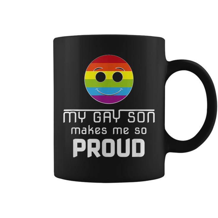 My Gay Son Makes Me Pride Proud Mom Dad  Coffee Mug