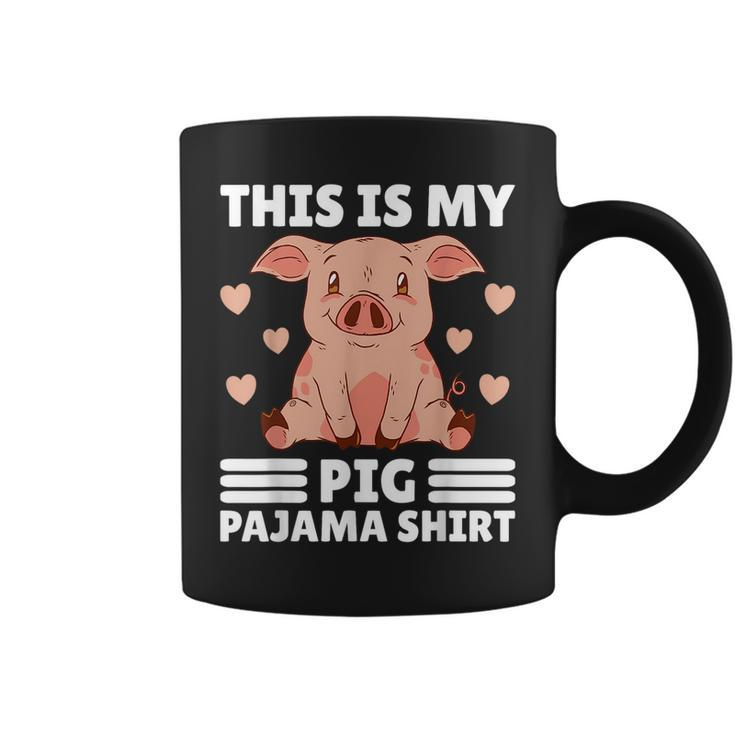 My Pig Pajama  Women Pig Pjs Cute Pig Stuff Farmer Girl  Coffee Mug