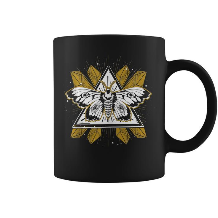 Mysticism Pagan Blackcraft Wiccan Scary Insect Moth Occult  Coffee Mug