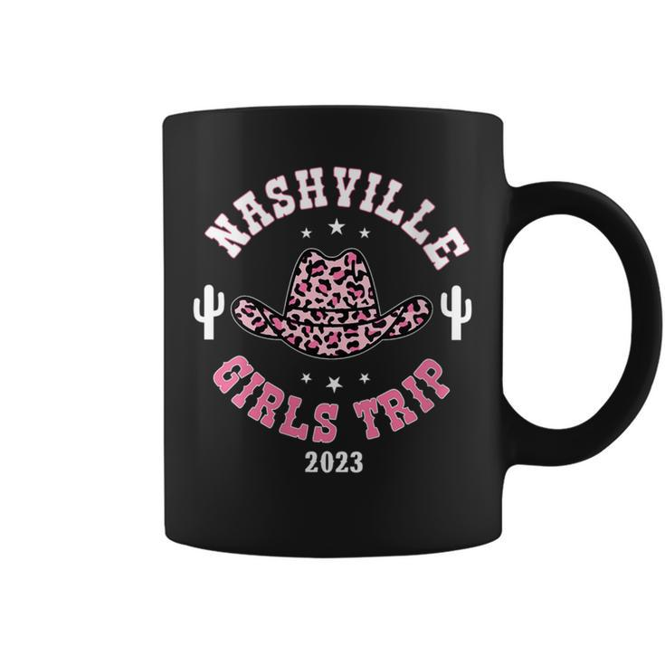 Nashville Girls Trip 2023 Western Country Southern Cowgirl  Girls Trip Funny Designs Funny Gifts Coffee Mug