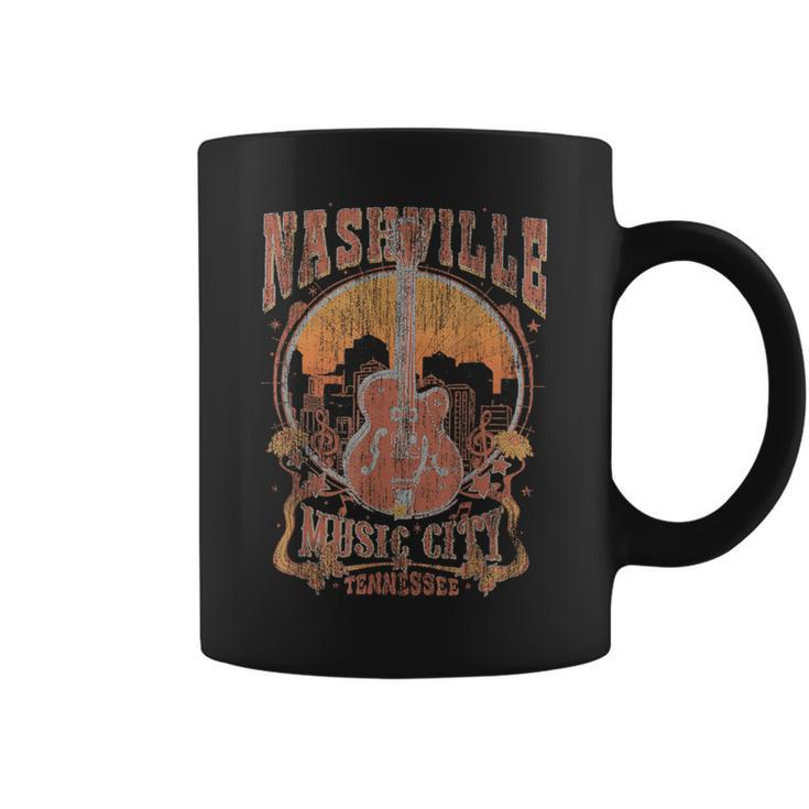 Nashville Tennessee Guitar Country Music City Guitarist Coffee Mug